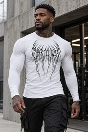 Camiseta de Compressão Manga Longa Branca