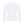 Back of the white compression shirt laid flat, plain, with raglan seams running down to the underarm