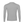 Back of the flecking gray shirt laid flat, plain, the heathered knit running from collar to hem