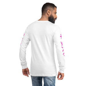 White Long Sleeve men's T-Shirt