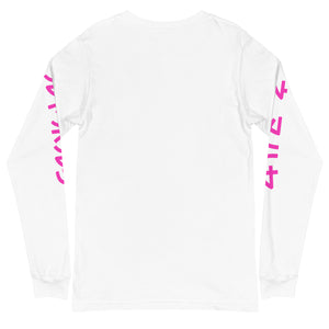 White Long Sleeve men's T-Shirt