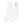 White Long Socks - product view on white background