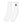 White Long Socks Skull - product view on white background