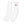 White Long Sports Socks Cyber - product view on white background