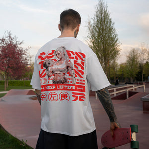 White Oversized Gym Shirt