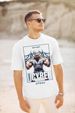 White Oversized Gym Shirts