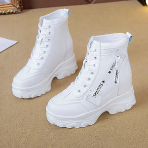 White Platform Boot Sneakers