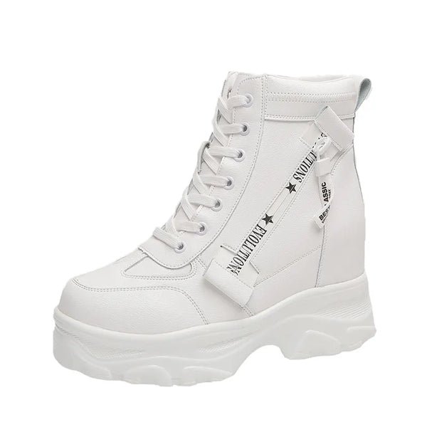 White Platform Boot Sneakers