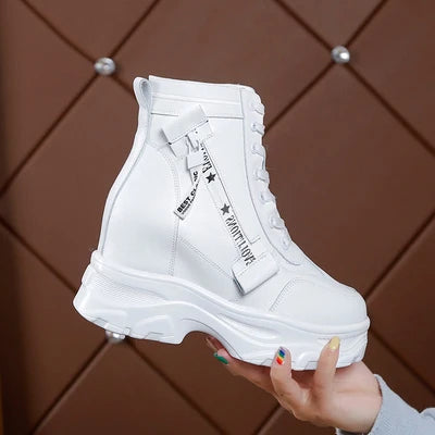 White Platform Boot Sneakers