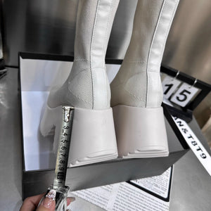 White Platform Boots Womens