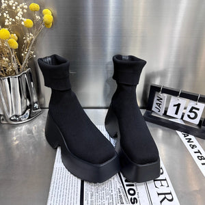 White Platform Boots Womens