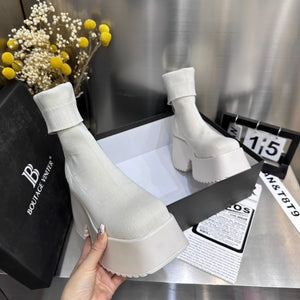 White Platform Boots Womens