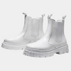 Bota Chelsea con plataforma blanca