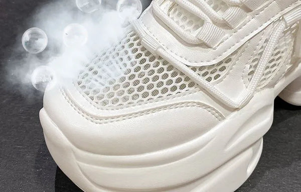 White Platform Chunky Sneakers