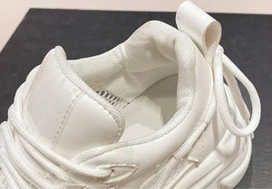 White Platform Chunky Sneakers