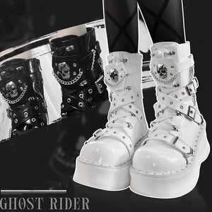 White Platform Costume Boots