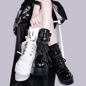 White Platform Costume Boots