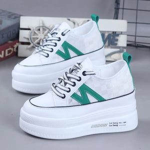 White Platform Fashion Sneakers