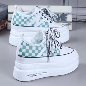White Platform Fashion Sneakers