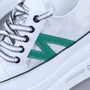 White Platform Fashion Sneakers
