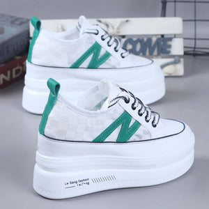 White Platform Fashion Sneakers