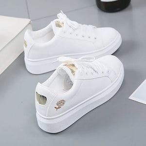 White Platform Shoes Sneakers