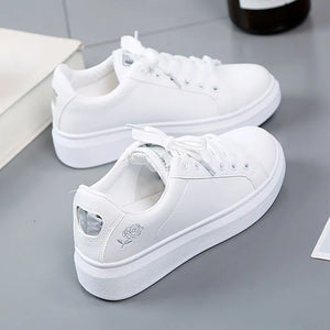 White Platform Shoes Sneakers