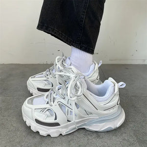 White Platform Sneakers Chunky