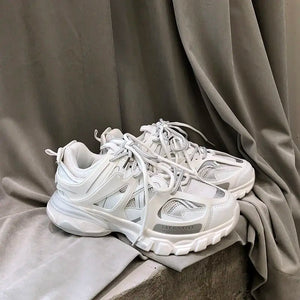 White Platform Sneakers Chunky