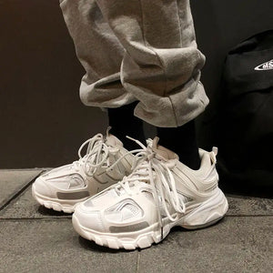 White Platform Sneakers Chunky