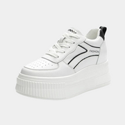 Weiße Designer-Plateau-Sneaker