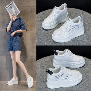 White Platform Sneakers Designer