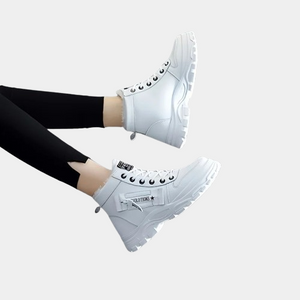 White Platform Winter Boots