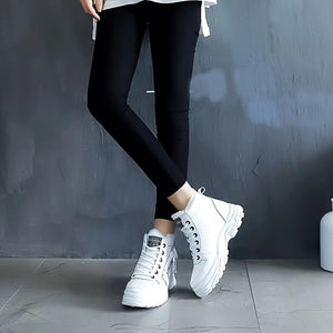 White Platform Winter Boots