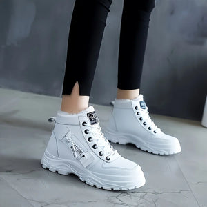 White Platform Winter Boots