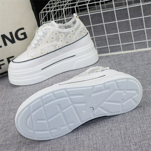 White Platform Womens Sneakers