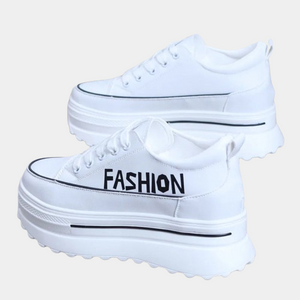 White Platforms Sneakers