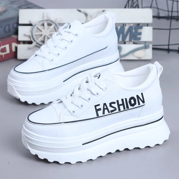 White Platforms Sneakers