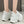 White PU Leather Platform Sneakers Womens