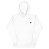 Sudadera con capucha blanca refinada