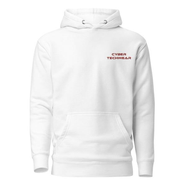 White Retro Fit Hoodie