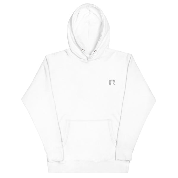 White Retro Hoodie