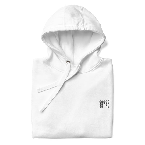 White Retro Hoodie