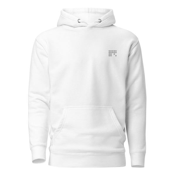 White Retro Hoodie