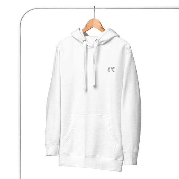 White Retro Hoodie