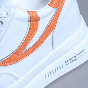 White Shoes Platform Sneakers
