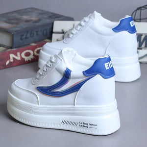 White Shoes Platform Sneakers