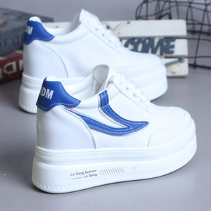 White Shoes Platform Sneakers