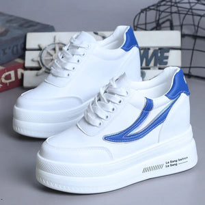 White Shoes Platform Sneakers