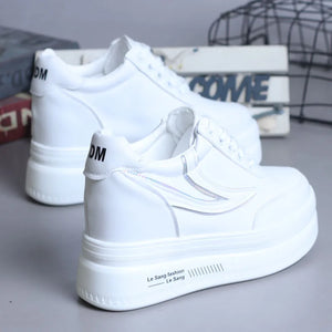 White Shoes Platform Sneakers